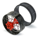 Pro-Line Racing - 1/4 Pro-Spec Aluminum V2 Bead Rear Wheel Black/Red (1): Promoto-SM (PRO284800T2)