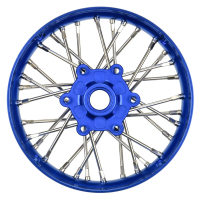 Pro-Line Racing - 1/4 Pro-Spec Aluminum V2 Bead Front Wheel Blue/Blue (1): Promoto-SM (PRO284700T1)