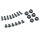 Pro-Line Racing - 1/4 Pro-Spec Front Wheel Hardware Set: Promoto-SM (PRO284707)