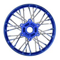Pro-Line Racing - 1/4 Pro-Spec Aluminum V2 Bead Rear Wheel Blue/Blue (1): Promoto-SM (PRO284800T1)