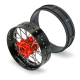 Pro-Line Racing - 1/4 Pro-Spec Aluminum V2 Bead Front Wheel Black/Red (1): Promoto-SM (PRO284700T4)