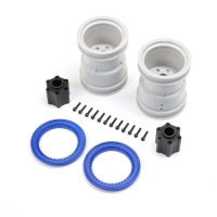 Losi - 2.6 Wheel with Beadlock Rings Blue (2): LMT 2.0 (LOS-1815)