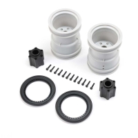 Losi - 2.6 Wheel with Beadlock Ring Black (2): LMT 2.0 (LOS-1816)