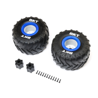 Losi - BKT 2.6 Monster Truck Tire Med Premount Blue (2): LMT 2.0 (LOS-1819)