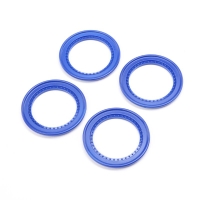 Losi - Snap-in Beadlock Rings Blue (4): LMT 2.0 (LOS-1821)