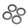 Losi - Snap-in Beadlock Rings Black (4): LMT 2.0 (LOS-1822)