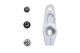 OMP - M7 MKS Metal servo arm Lock-Left (OSHM7193)