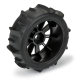 Pro-Line Racing - 1/14 Dumont F/R Tires MTD 12mm Black Mach-10 (4): Typhon GROM (PRO1031010)