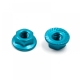 Yeah Racing - 4mm Aluminium Serrated Lock Nut 10pcs (LB)...