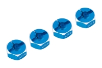 Yeah Racing - Aluminum Hex Adaptor Set 12x6mm For 1/10 RC Touring Drift Crawler Blue (YR-WA-033BU)
