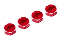 Yeah Racing - Aluminum Hex Adaptor Set 12x6mm For 1/10 RC Touring Drift Crawler Red (YR-WA-033RD)