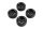 Yeah Racing - Spec T CS Wheel Offset 3 Black w/Tire 4pcs For 1/10 Touring (YR-WL-0109)