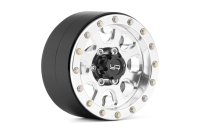Yeah Racing - 1.9 Aluminum CNC 8 Spoke Beadlock Wheel w/Wheel Hub 2pcs Silver (YR-WL-0115SV)