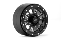 Yeah Racing - 2.2 Aluminum CNC 12 Spoke Beadlock Wheel w/Wheel Hub 2pcs Black (YR-WL-0119BK)