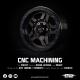 Yeah Racing - 1.9 Aluminum CNC 5 Spoke Beadlock Rim 2pcs Gold Titanium (YR-WL-0142GM)