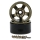 Yeah Racing - 1.9 Aluminum CNC 5 Spoke Beadlock Rim 2pcs Gold Titanium (YR-WL-0142GM)
