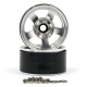 Yeah Racing - 1.9 Aluminum CNC 5 Spoke Beadlock Wheel 2pcs Silver (YR-WL-0142SV)
