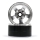 Yeah Racing - 1.9 Aluminum CNC 5 Spoke Beadlock Wheel 2pcs Silver (YR-WL-0142SV)