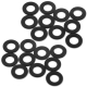 Yeah Racing - Aluminum M3 Flat Washer 0.5mm 20pcs Black...