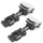 Yeah Racing - Aluminium CNC Magnetic Invisible Body Mounting System 2pcs Black (YR-YA-0531BK)