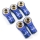 Yeah Racing - Aluminum M3 Rod Ends (5pcs) Dark Blue (YR-YA-0550DB)