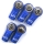Yeah Racing - Aluminum Reversed Thread M3 Rod Ends 5pcs Dark Blue (YR-YA-0572DB)