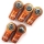 Yeah Racing - Aluminum Reversed Thread M3 Rod Ends 5pcs Orange (YR-YA-0572OR)
