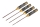 Yeah Racing - Aluminum Drive Hex Wrench Set (1.5/2.0/2.5/3.0mm Spring Steel Allen Wrench) Black/Gold (YR-YT-0187)