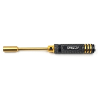 Yeah Racing - Aluminum 7.0mm Lock Nut Driver Black Gold (YR-YT-0192)