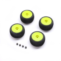 Pro-Line Racing - Blockade Tire Pro-Line OE Wheel Yellow Mounted: Micro-T (PRO-2632)