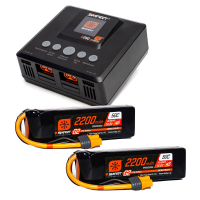 Spektrum - Smart Powerstage Air Bundle: G2 2200mAh 4S 50C LiPo IC3 & S250 Charger (2) (SPMXPSA500I)