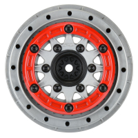 Pro-Line Racing - 1/10 Raid Bead-Loc F/R 2.2/3.0 12 & 14mm SC Wheels (2) Red/Gray (PRO281105)