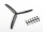GWS - Propeller GWS HD 9x5 schwarz 3-Blatt (linksdrehend) (3EL2341)