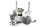 DLA engine 64ccm including mufflers, all accessories (2DLA0064)