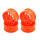 LC Racing - Felgen Orange 25mm mit 14 Speichen (12mm) 4 Stück (LC8048)