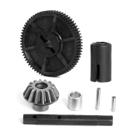 LC Racing - Stahl Kegelrad mit Welle, Hauptzahnrad und Abtrieb PTG-2 (LC8018)