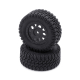 LC Racing - Reifen/Felgen SC schwarz 22 ,12mm 2...