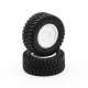 LC Racing - Reifen/Felgen SC weiß 22 ,12mm 2...