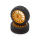 LC Racing - Reifen/Felgen Rally 25mm 14 Speichen 12mm gold (LC6265)