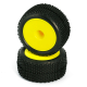 LC Racing - Reifen/Felgen Block Pin Truggy montiert 12mm...