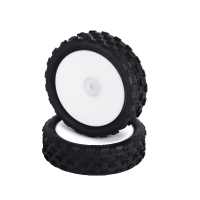 LC Racing - Reifen/Felgen Mini Buggy Jetgo vorne  2WD montiert  2 Stück (LC5041)