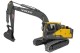 DoubleE - EC160E Volvo Vollmetallbagger hydraulisch Ma&szlig;stab 1:14 RTR (DE1003)