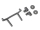 Himoto - Front/rear body post + pads+post mount (HM38-P018)