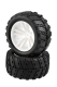 Himoto - White Truck Tires and Rims (31613W+31803) 2pcs...