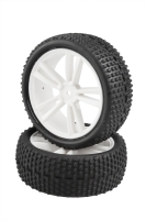 Himoto - White Buggy Front Tires and Rims (31211W+31307) 2P (HM31309W)