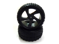 Himoto - Tire and Rim for Buggy and Short Course Truck 2pcs (HM28659)