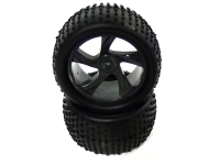 Himoto - Tire and Rim for Truggy 2P (HM28653)