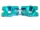 Himoto - Blue Alum Rear Uprights 2p (HM286012)