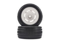 Himoto - Truggy White Rear Tires&Rims 2P (HM21309W)