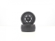 Himoto - Truggy Black Rear Tires&Rims 2P (HM21309B)